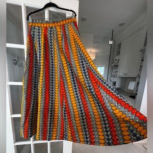 Francis + Benedict Vibrant A line Maxi Skirt Medium